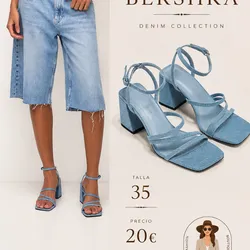 Tacones mezclilla Bershka