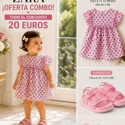Vestidito Zara + Sandalitas