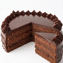 Porción de trufa de chocolate