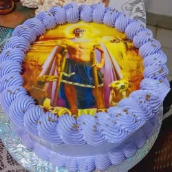 Cake 22cm con papel comestible relig