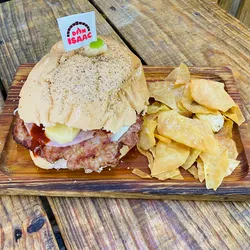 Hamburguesa de jamón Bravo y queso Gouda