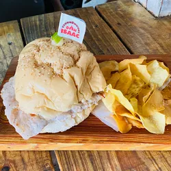 Pan con Bistec de cerdo 