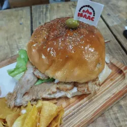 Pan con Bistec de cerdo 