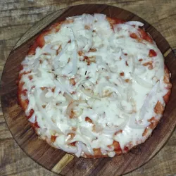 Pizza Cebolla y Queso Gouda 