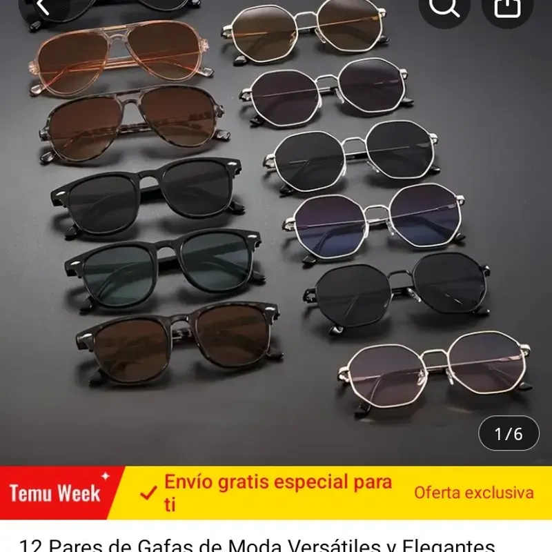 Gafas de moda versátiles y elegantes para hombres adecuadas salida diaria