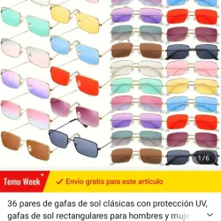 Gafas de sol clásica con protección UV