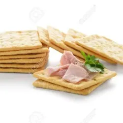 Galleta de soda con jamón 