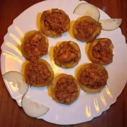 Tostones rellenos con macabi