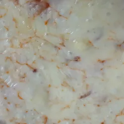 Pizza familiar de Queso procesado 