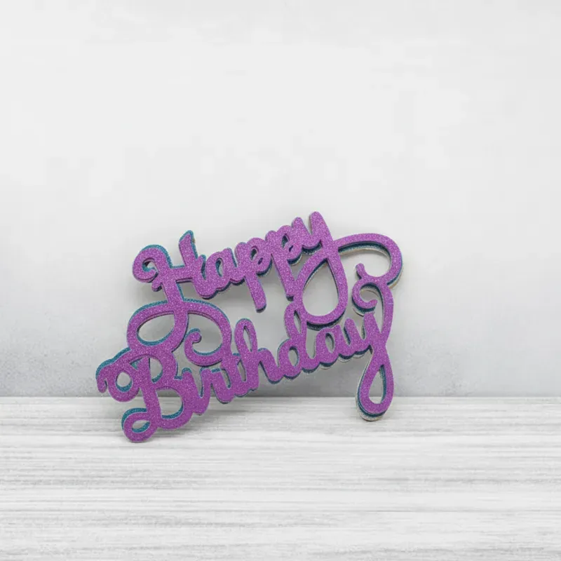 Carteles Happy Birthday Colores Variados 