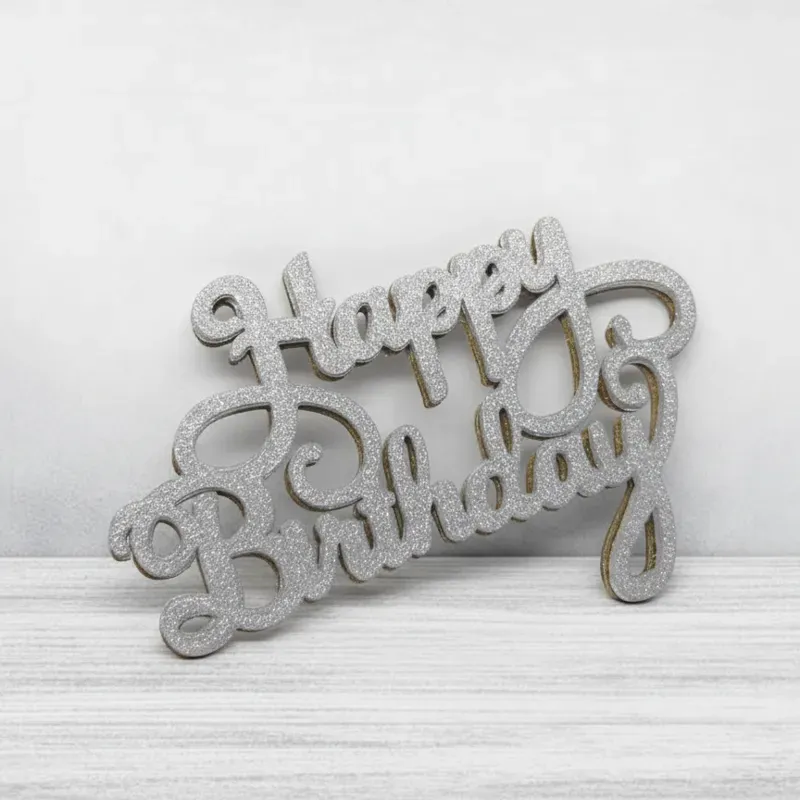 Carteles Happy Birthday Plateados y Dorados