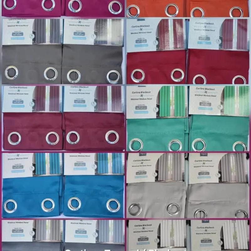 Cortinas con borlas
