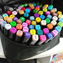 Estuche de 80 marcadores doble cara