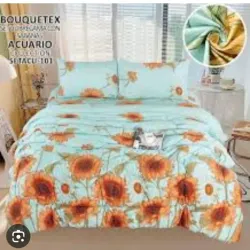 Juego de edredon king de 5 piezas