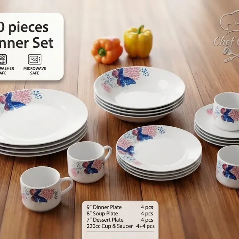 Juegos de vajillas de 20 piezaa