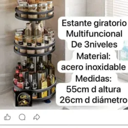 Organizador funcional de 3 niveles de meseta