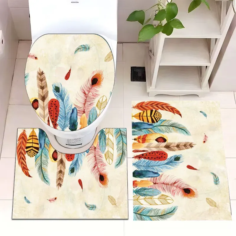 Set de 3 piezas de alfombras para baño
