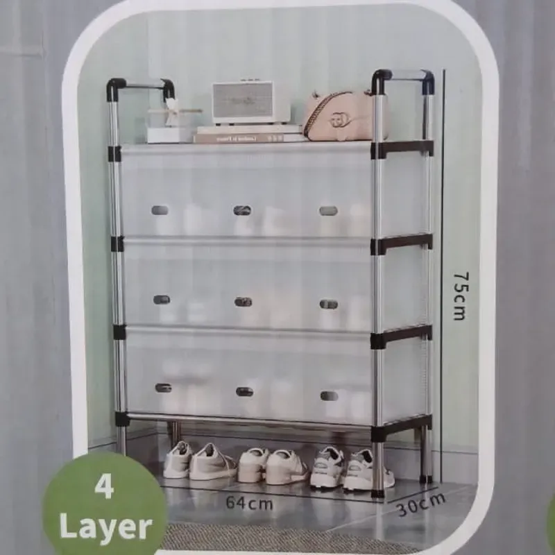 Zapateras antipolvo de 4 niveles