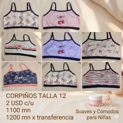 Corpiños para niñas