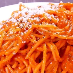 Espaguetis con queso 