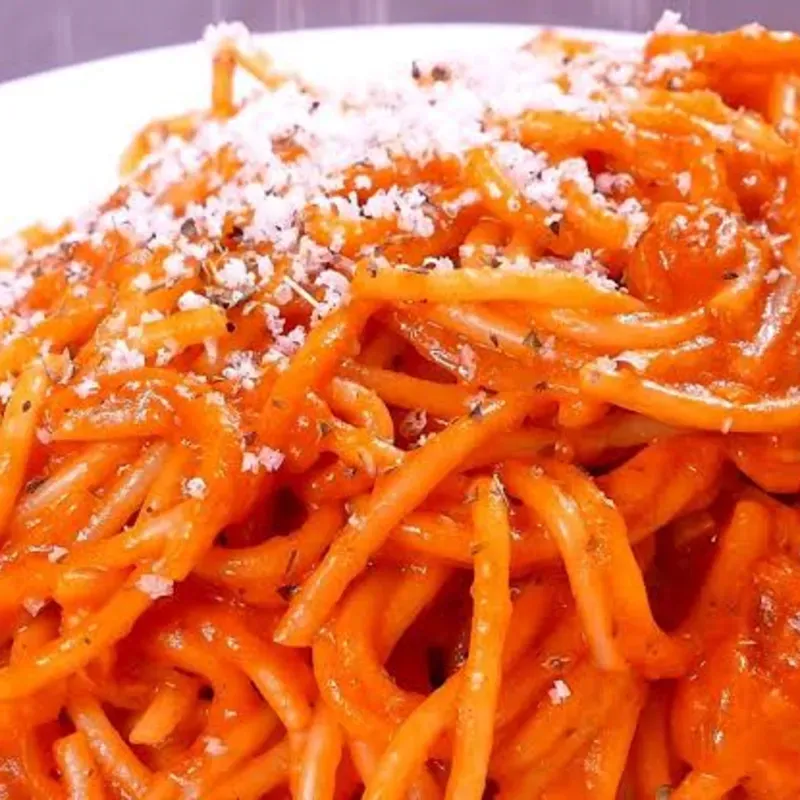 Espaguetis con queso 