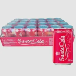 Caja de refresco de lata - Santa Cola (cola - 24 unidades)