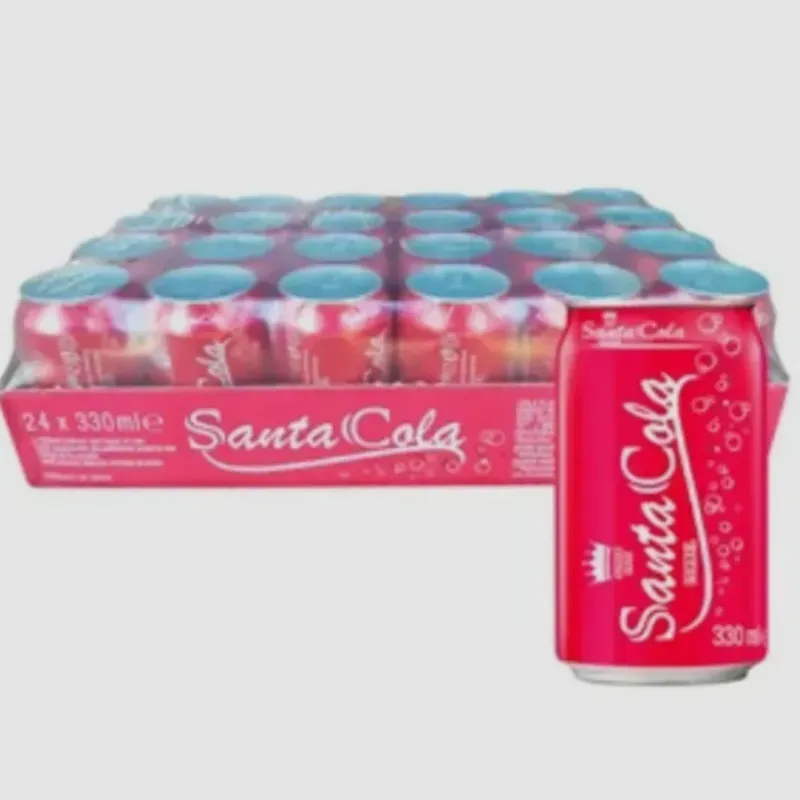 Caja de refresco de lata - Santa Cola (cola - 24 unidades)