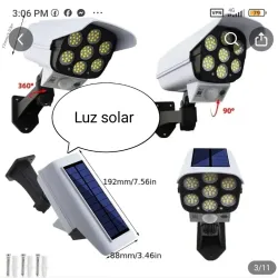 Luz solar para exteriores