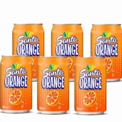 Refresco de lata de naranja - Santa Orange (6u)