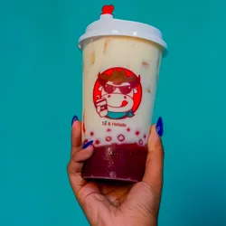 Bomba Leche Té Fresa Talla L 700ml