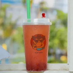 Bomba Té Fresa Talla M 500ml 