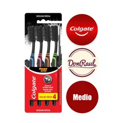 Colgate Cepillo Dental Carbón 4u