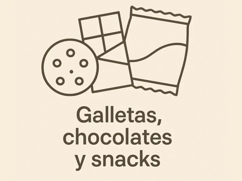 Galletas, chocolates y snacks