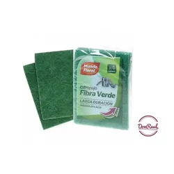 Estropajo fibra verde 4u