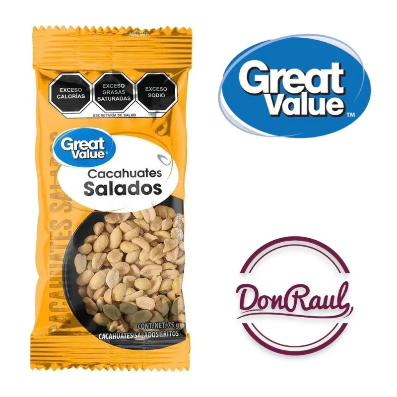 Great Value Cacahuetes Salados 75g