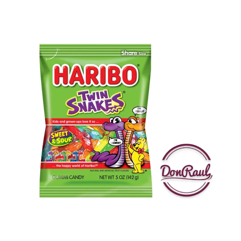 Haribo Twin Snakes Tropical 113g