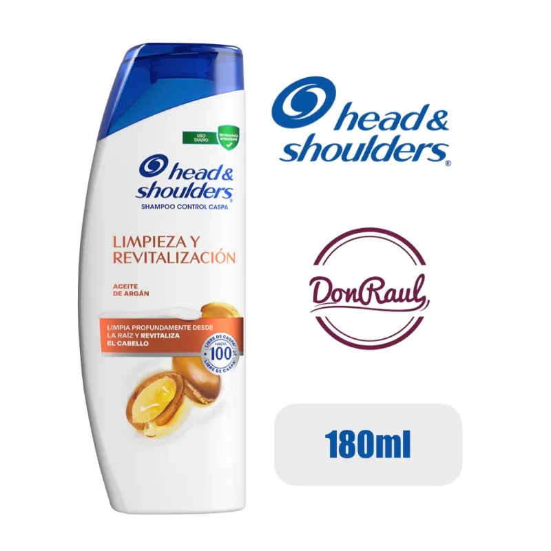 Head & Shoulders Shampoo Limpieza y Revitalización 180ml