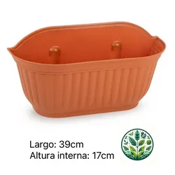 Jardinera plástica para pared 39cm