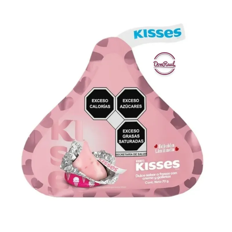 Kisses Fresa con Crema y Galletas 70g