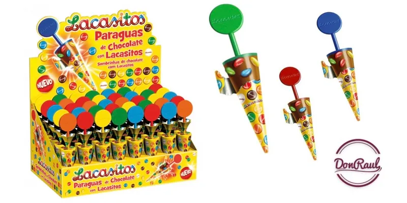 Lacasitos paraguas de chocolate 11g