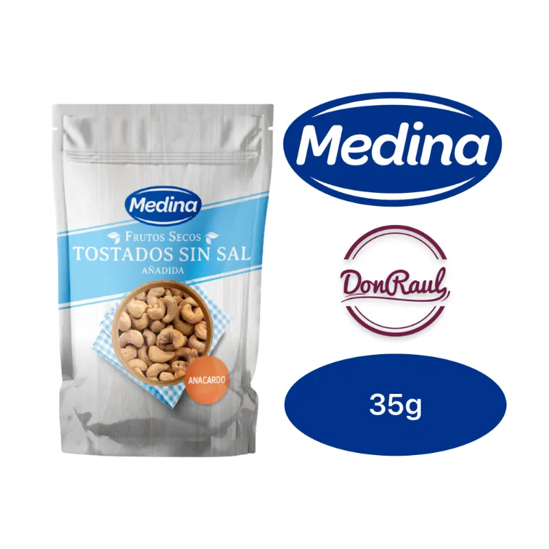 Medina Anacardos Tostados sin Sal Añadida 35g