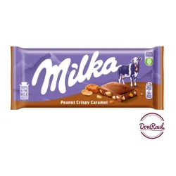 Milka Peanut Crispy Caramel 90g