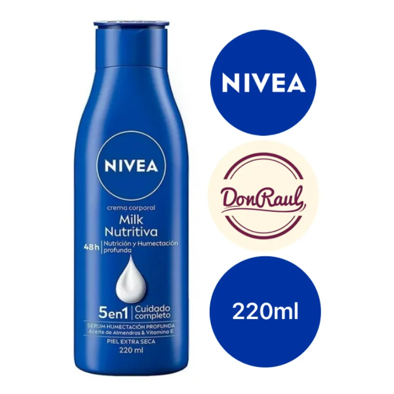 Nivea Crema Corporal Milk Nutritiva 220ml