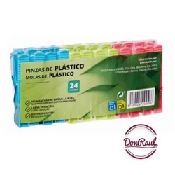 Pinzas de ropa Plásticas 24u