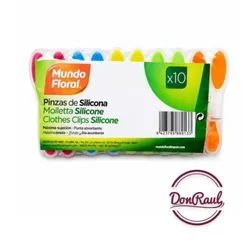 Pinzas de ropa Silicona 10u
