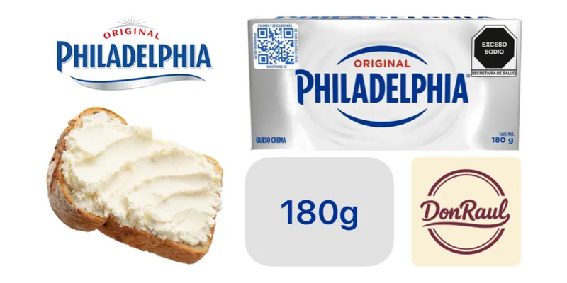 Queso Crema Philadelphia Original 180g