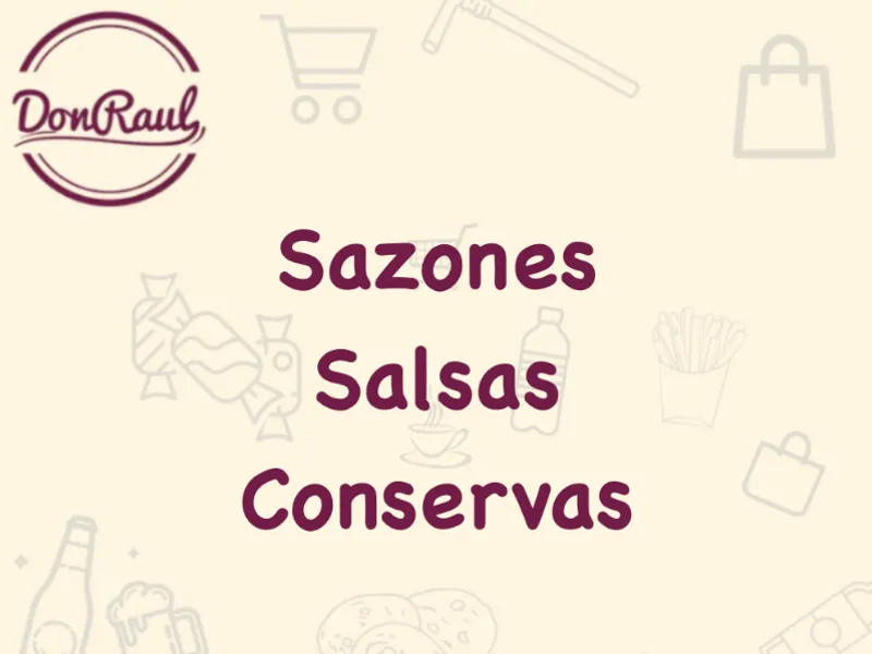 Sazones, salsas y conservas 