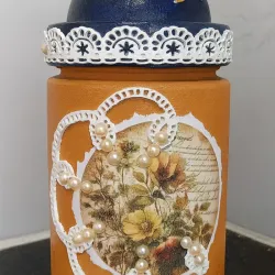 Pote decorativo vintage – 15 cm