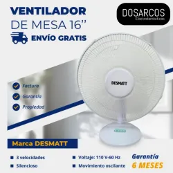 VENTILADOR DE MESA 16" DESMATT (FAD)