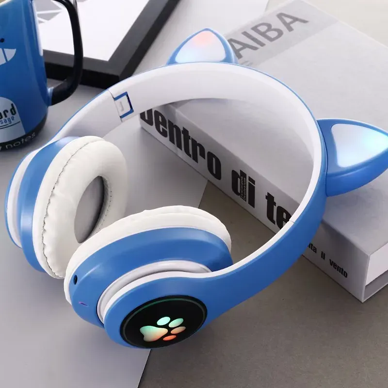 AURICULARES INALÁMBRICOS CON OREJAS DE GATO 